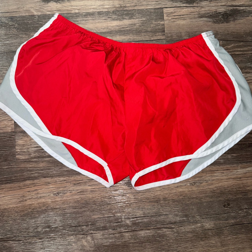 Soffe Red and White Athletic Shorts